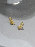 Starfish Screw Ball Buckle 925 Silver Stud Earrings For Women Gift