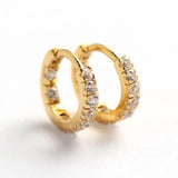 925 Silver Double Row Zircon Ear Ring Wild Female Jewelry