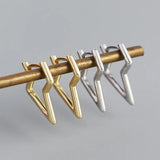 925 Silver Earring Lightning Zircon Drop 3-layer Ear Ring Woman Girl Jewel