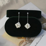 925 Silver Drop Earrings Freshwater Pearl Jewelry Ball Design
