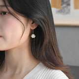 925 Silver Drop Earrings Freshwater Pearl Jewelry Ball Design