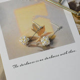 925 Silver Drop Earrings Freshwater Pearl Jewelry Ball Design