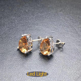 Zultanite Stud Earrings 925 Silver Stone Change Fine Jewelry For Women