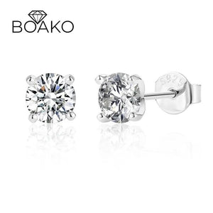 0.5CT Moissanite Diamond Sterling Silver Earrings for Women