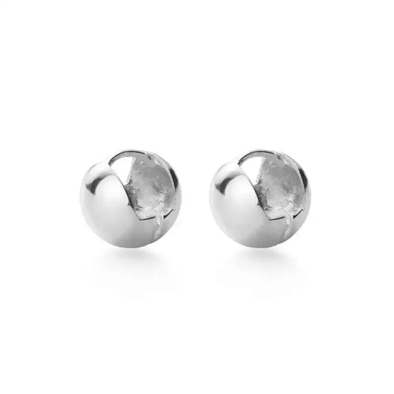 S925 Silver Minimalist Hoop Earrings Women's Jewelry