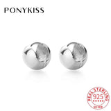 S925 Silver Minimalist Hoop Earrings Women's Jewelry