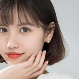 S925 Silver Minimalist Hoop Earrings Women's Jewelry