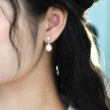 Freshwater Pearl Earrings 925 Silver Jewelry for Women Gift