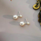 Freshwater Pearl Earrings 925 Silver Jewelry for Women Gift