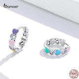 Colorful Paws Earrings 925 Sterling Silver Wedding Jewelry