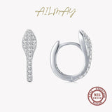 Snake Ear Buckles 925 Silver CZ Animal Earrings Women Party Jewelry