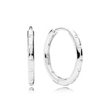 925 Silver Logo Earrings Ladies Girls Wedding Ball Jewelry