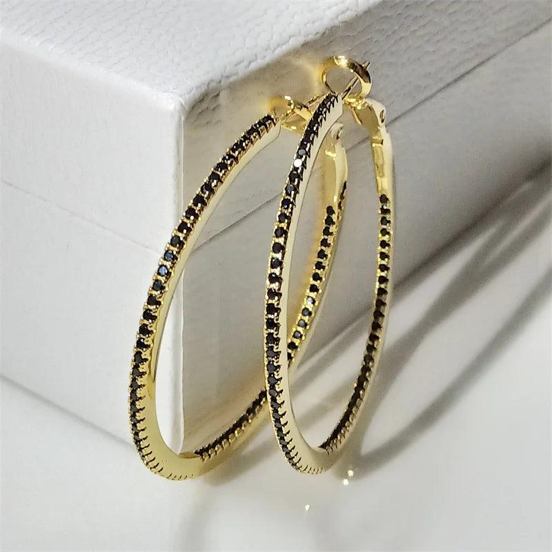SOMILIA Rose Plate Hoop Earrings 925 Sterling Silver Classic Women's Earring