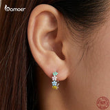 Sweet Flowers Earrings for Girl 925 Sterling Silver Jewelry Gift