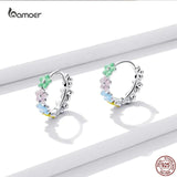 Sweet Flowers Earrings for Girl 925 Sterling Silver Jewelry Gift