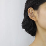 925 Silver Snake Ear Cuff Clip Earrings Women Girl without Piercing DS1135