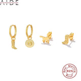 18k Plated Earrings Set 925 Sterling Silver For Women Party Pendientes