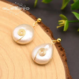 GLSEEVO Baroque Pearl Earrings For Women Wedding Party GE0867