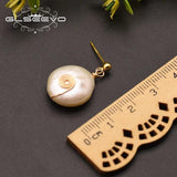 GLSEEVO Baroque Pearl Earrings For Women Wedding Party GE0867