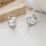 925 Silver Enamel Tulips 18K Hoop Earrings Women Party Jewelry