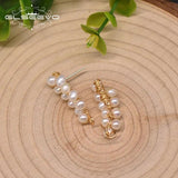 Natural Freshwater Pearl Stud Earrings Party Gift Jewelry GE0998