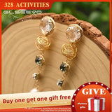 Baroque Pearl Tassel Pendant Earrings Vintage Jewelry