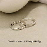 925 Sterling Silver Thin Hoop Earrings - Wedding Accessories