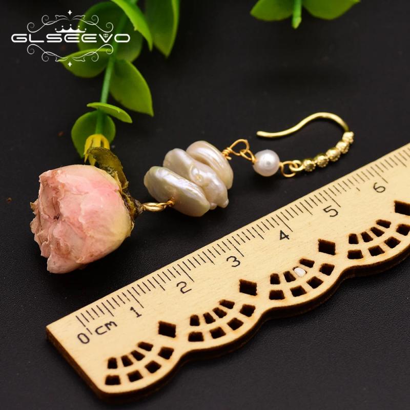Baroque Pearl Drop Earrings Women Party Romantic Jewelry