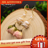 Baroque Pearl Drop Earrings Women Party Romantic Jewelry