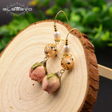 Baroque Pearl Drop Earrings Women Party Romantic Jewelry