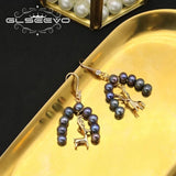 Lapis Lazuli Elk Ear Hooks Women's Earrings
