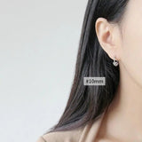 S'STEEL Silver Pure 925 Hoop Earrings Gift For Women Boho Jewelry