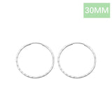 TrustDavis 925 Sterling Silver Hoop Earrings for Women Elegant Jewelry