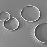 TrustDavis 925 Sterling Silver Hoop Earrings for Women Elegant Jewelry