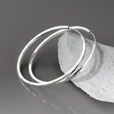 TrustDavis 925 Sterling Silver Hoop Earrings for Women Elegant Jewelry