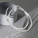 TrustDavis 925 Sterling Silver Hoop Earrings for Women Elegant Jewelry