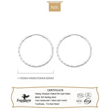 TrustDavis 925 Sterling Silver Hoop Earrings for Women Elegant Jewelry