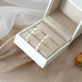 ASHQI Freshwater Pearl Earrings 925 Sterling Silver Women's Jewelry