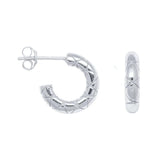925 Silver Round Hoop Earrings for Women Circle Huggie Punk Party Gift