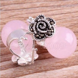 925 Silver Garnet Earrings Thai Vintage Jewelry Semi-Precious Stones