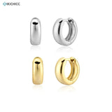 Kikichicc 925 Silver Small Round Square Women Rock Punk Jewelry