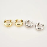 Kikichicc 925 Silver Small Round Square Women Rock Punk Jewelry