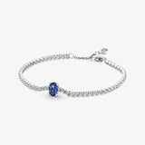 Sapphire Pendant Necklace Silver Jewelry Ladies Necklace