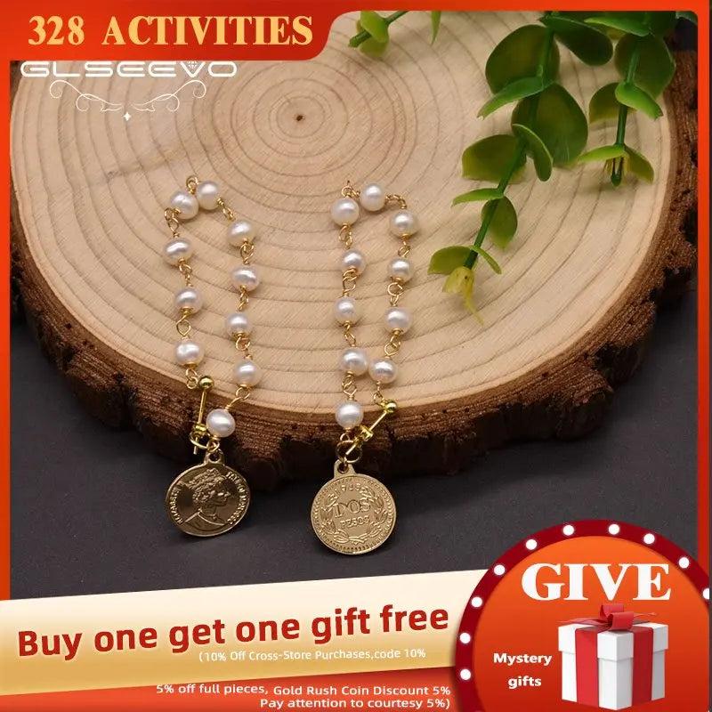 Natural Freshwater Pearl Earrings 925 Sterling Silver Original Jewelry