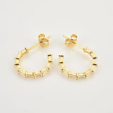 925 Sterling Silver Rose Red Circle Hoops Piercing Earring Wedding Gift