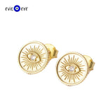 925 Silver Evil Eye Stud Earrings Small for Women Girls Fine Jewelry