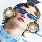 Pearl Lace 14K Filled Hand-wound Vintage Earrings For Women