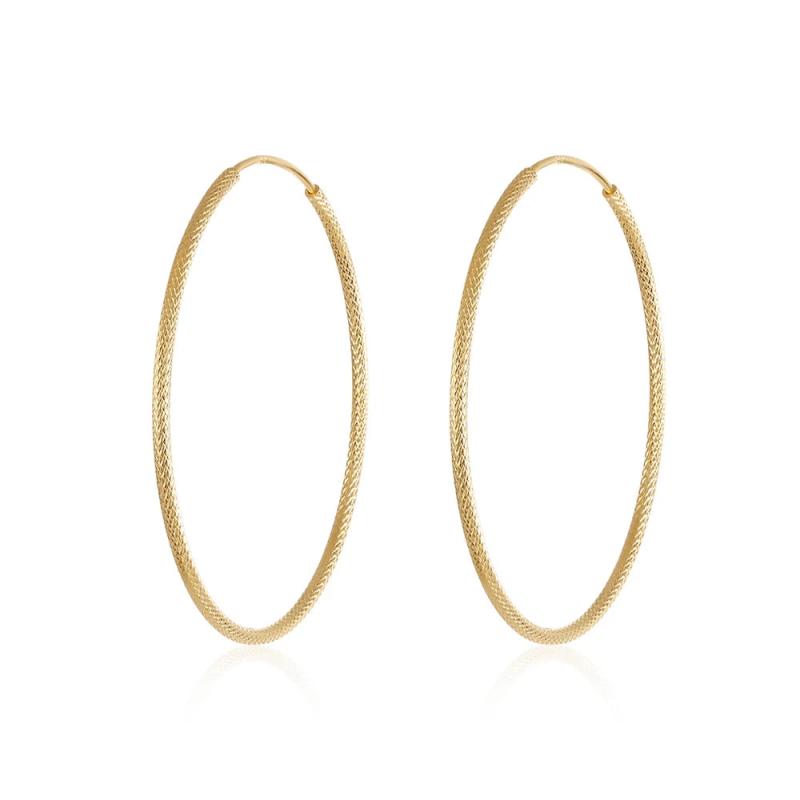 S925 Silver 40mm Large Hoop Earrings for Women Girl