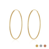 S925 Silver 40mm Large Hoop Earrings for Women Girl