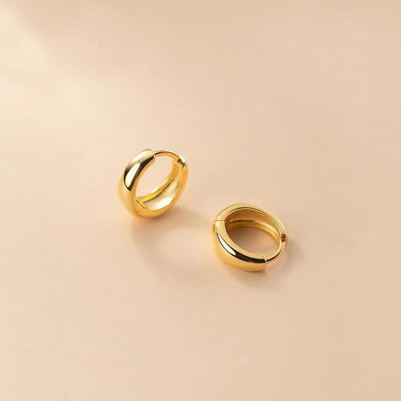 MloveAcc Silver Earrings 925 Sterling Silver Hoop Earrings Women Lady